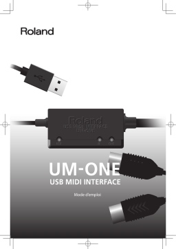 Roland UM-ONE mk2 USB MIDI Interface Manuel du propriétaire