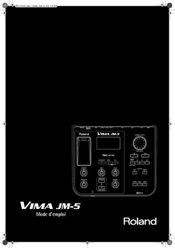 Roland VIMA JM-5 Module de Divertissement Manuel du propriétaire