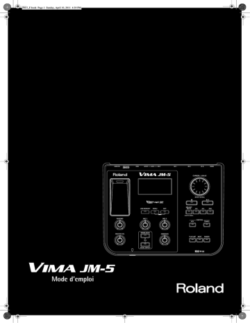 Roland VIMA JM-5 Module de Divertissement Manuel du propriétaire | Fixfr