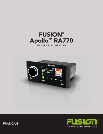 Fusion MS-RA770 Apollo Marine Entertainment System With Built-In Wi-Fi Manuel du propriétaire | Fixfr