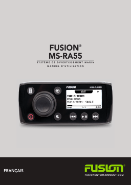 Fusion MS-RA55 Compact Marine Stereo with Bluetooth Audio Streaming Manuel du propriétaire