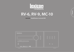 Lexicon Lexicon RV-9 Class G Immersive Surround Sound AVR Manuel du propriétaire