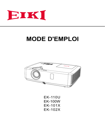 Eiki EK-110U Manuel du propriétaire | Fixfr