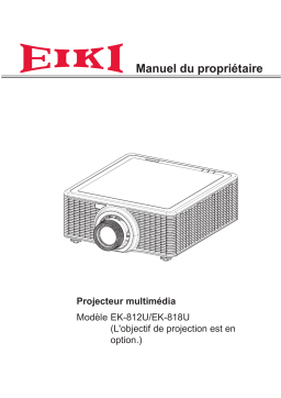 Eiki EK-812U Manuel du propriétaire