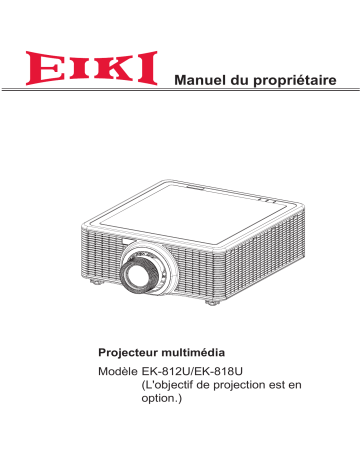 Eiki EK-812U Manuel du propriétaire | Fixfr