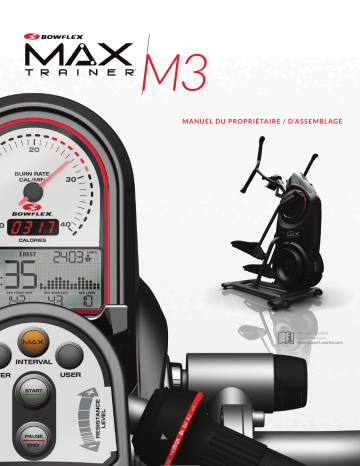 Bowflex Max Trainer M3 Manuel du propriétaire | Fixfr
