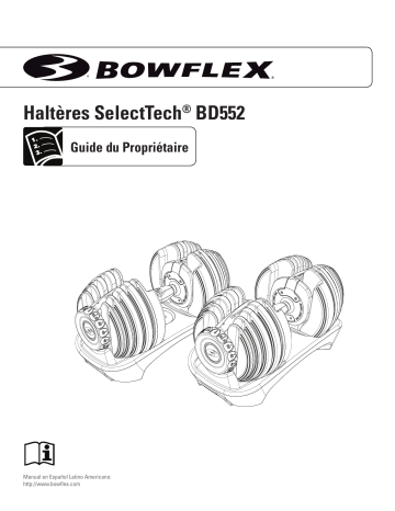 Bowflex 552 DUMBBELLS Manuel du propriétaire | Fixfr