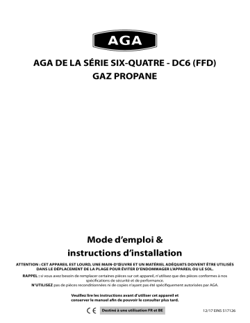 AGA 6-4  / Six-Four LPG Manuel du propriétaire | Fixfr