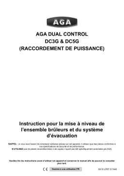 AGA DC3 & DC5 Burner Assembly and Flue System Upgrade Guide Manuel du propriétaire