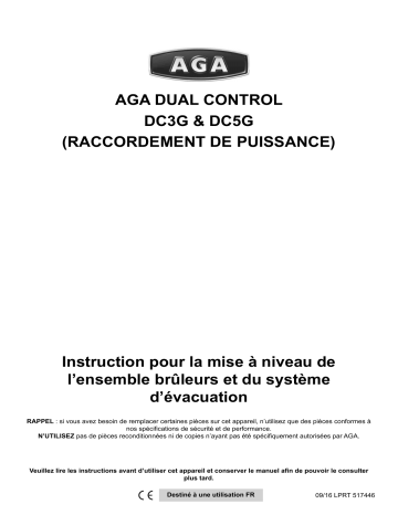 AGA DC3 & DC5 Burner Assembly and Flue System Upgrade Guide Manuel du propriétaire | Fixfr