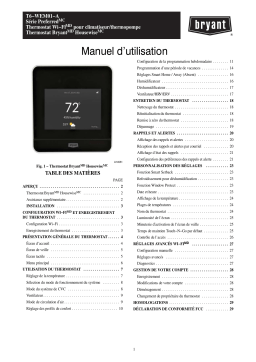 Bryant T6-WEM01-A Bryant® Housewise™ Wi-Fi® Thermostat Manuel du propriétaire