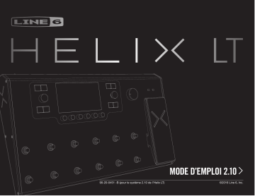 Line 6 Helix LT Manuel du propriétaire | Fixfr