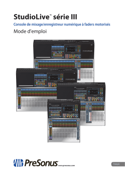 PRESONUS StudioLive 24 Series III Manuel du propriétaire