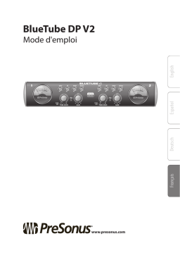 PRESONUS BlueTube DP v2 Manuel du propriétaire