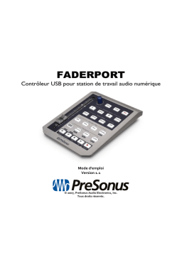 PRESONUS FaderPort Classic Manuel du propriétaire