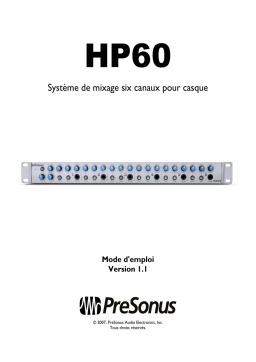 PRESONUS HP60 Manuel du propriétaire