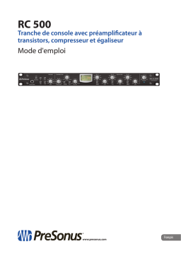 PRESONUS RC 500 Manuel du propriétaire