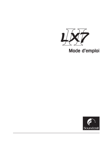 SoundCraft LX7ii GB30 - quality and precision Manuel du propriétaire | Fixfr