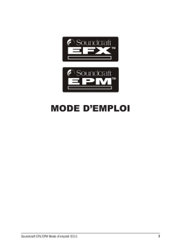 SoundCraft EPM6 Low-cost high-performance mixers Manuel du propriétaire