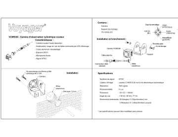 Voyager VCMS36I Manuel du propriétaire | Fixfr