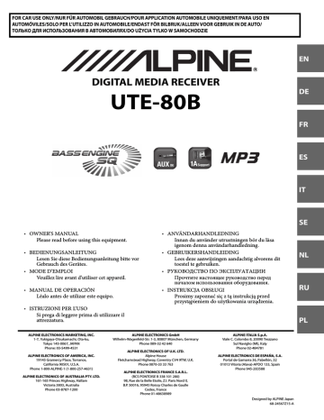 UTE-80B - Alpine | Fixfr
