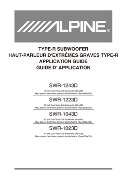 Alpine SWR-1043D Manuel du propriétaire