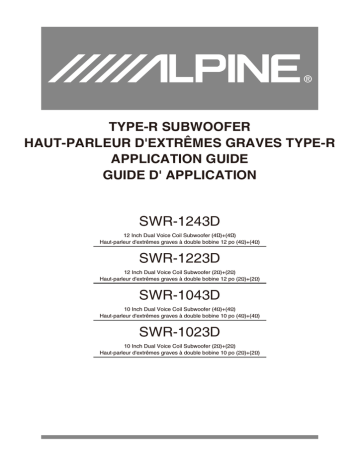 Alpine SWR-1023D Manuel du propriétaire | Fixfr