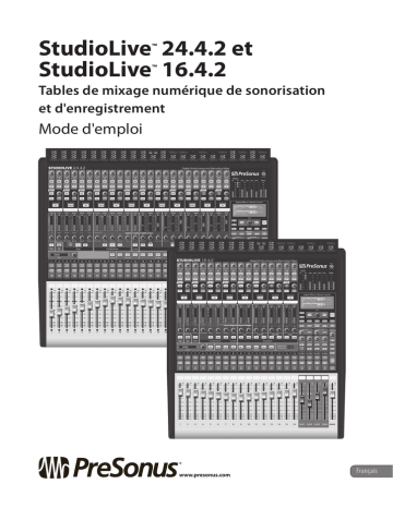 StudioLive 24.4.2 | PRESONUS StudioLive 16.4.2 Manuel du propriétaire | Fixfr