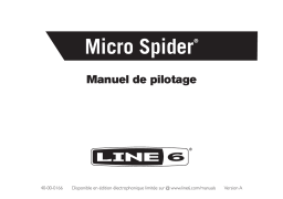 Line 6 Micro Spider Manuel utilisateur