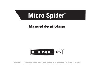 Mode d'emploi | Line 6 Micro Spider Manuel utilisateur | Fixfr