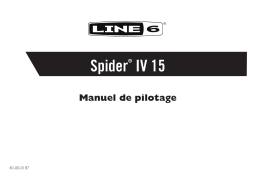 Line 6 Spider IV 15 Manuel utilisateur