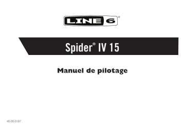 Mode d'emploi | Line 6 Spider IV 15 Manuel utilisateur | Fixfr