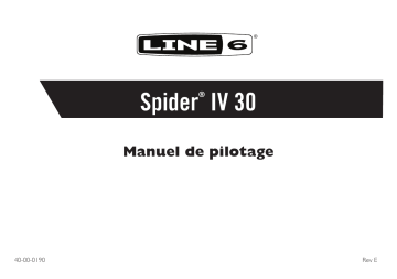 Mode d'emploi | Line 6 Spider IV 30 Manuel utilisateur | Fixfr