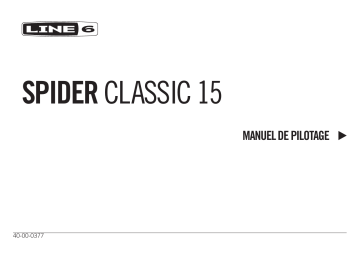 Mode d'emploi | Line 6 Spider Classic 15 Manuel utilisateur | Fixfr