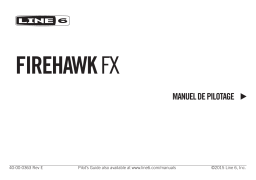 Line 6 Firehawk FX Manuel utilisateur