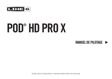 Mode d'emploi | Line 6 POD HD Pro X Manuel utilisateur | Fixfr