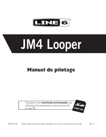 Mode d'emploi | Line 6 JM4 Looper Manuel utilisateur | Fixfr