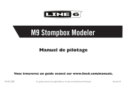 Line 6 M9 Stompbox Modeler Manuel utilisateur