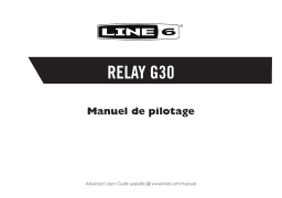 Line 6 Relay G30 Manuel utilisateur