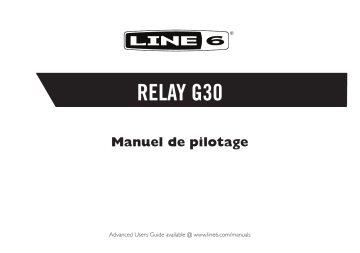 Mode d'emploi | Line 6 Relay G30 Manuel utilisateur | Fixfr