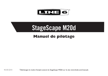 Mode d'emploi | Line 6 StageScape M20d Manuel utilisateur | Fixfr