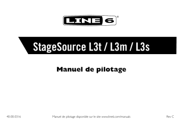 StageSource L3t | StageSource L3m | Mode d'emploi | Line 6 StageSource L3s Manuel utilisateur | Fixfr