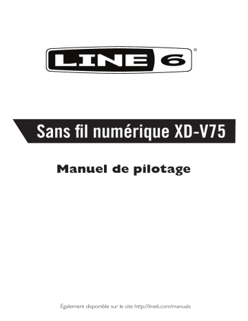 XD-V75L | V75-40V | V75-SC | XD-V75TR | Mode d'emploi | Line 6 XD-V75HS Manuel utilisateur | Fixfr