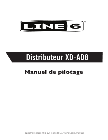Mode d'emploi | Line 6 XD-AD8 Antenna Distribution Unit Manuel utilisateur | Fixfr
