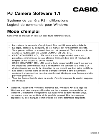 Casio YC-400 Manuel utilisateur | Fixfr