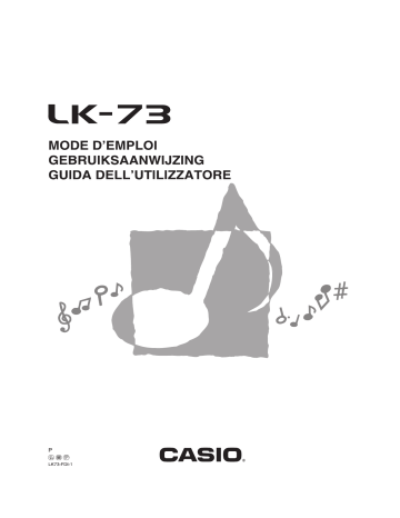Casio LK-73 Manuel utilisateur | Fixfr
