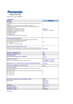 Panasonic NRB29SG2 Manuel utilisateur