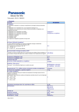 Panasonic NRB29SW2 Manuel utilisateur