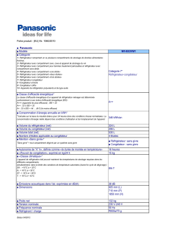 Panasonic NRB53VW1 Manuel utilisateur