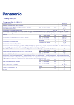 Panasonic NA127VB5 Manuel utilisateur